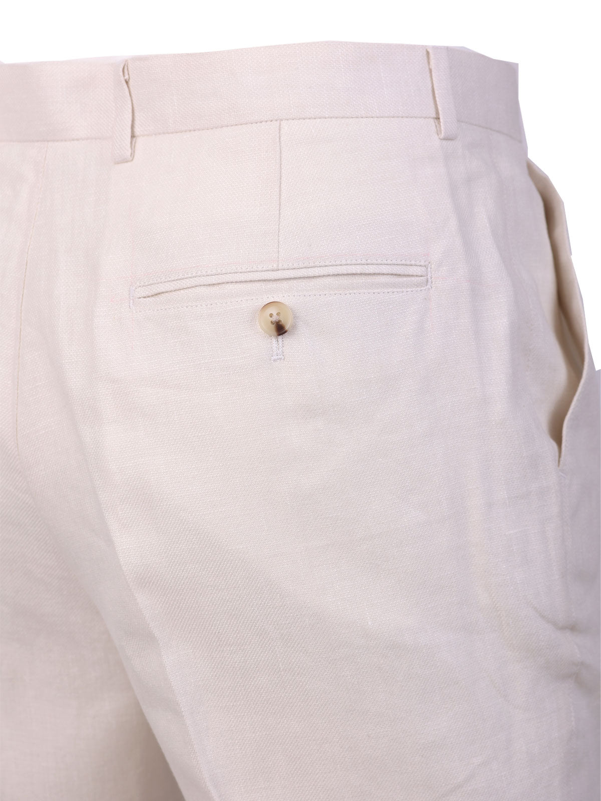 Ленен панталон в цвят светъл пясък