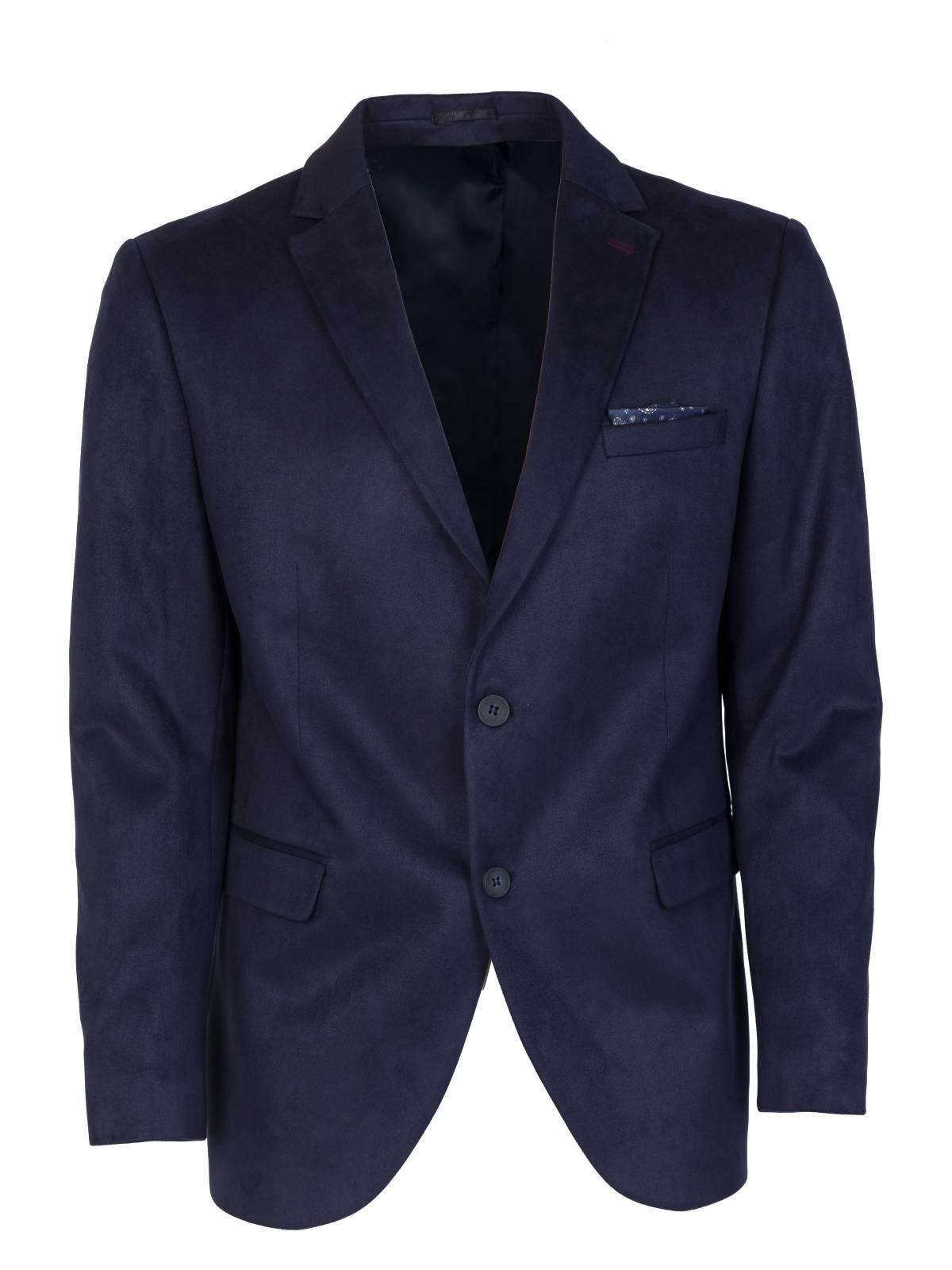 Мъжко сако в тъмно син велур