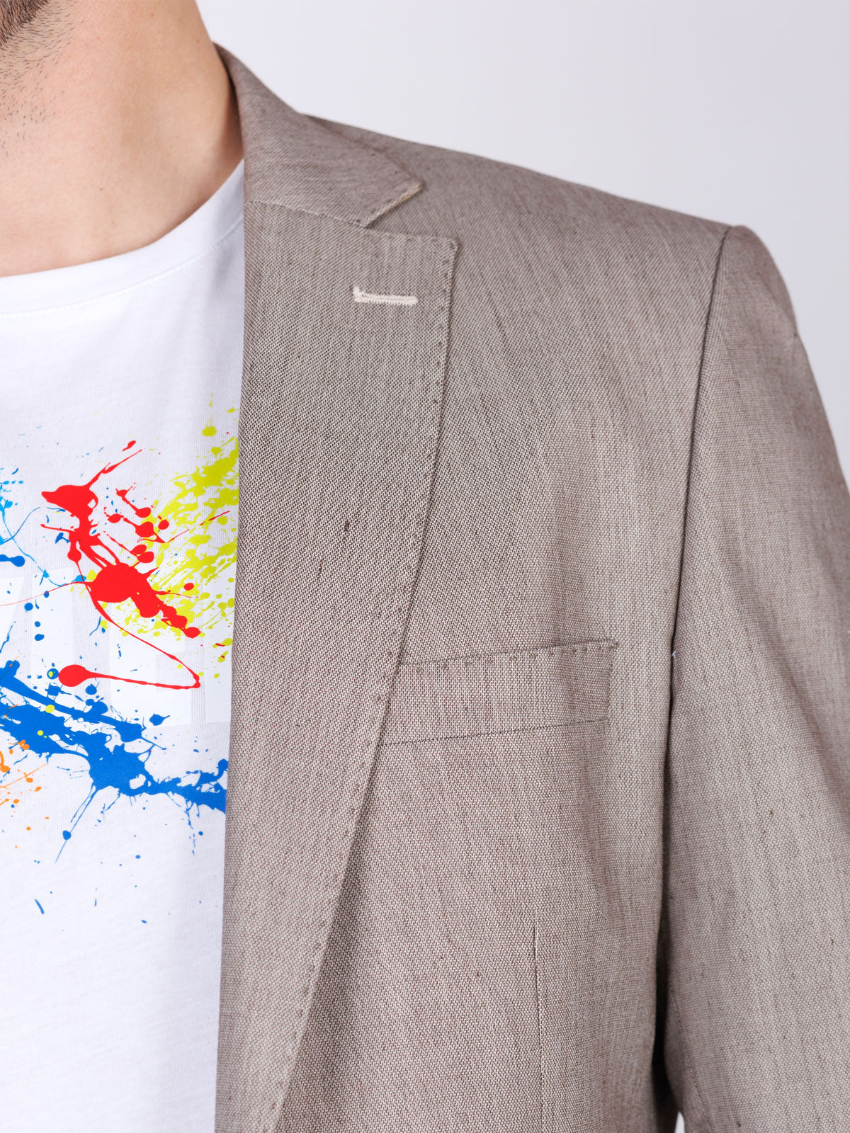 Мъжко сако от памук и лен