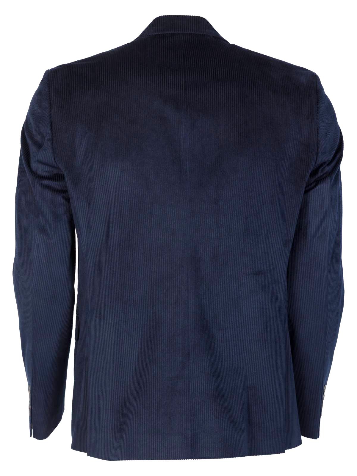 Мъжко сако тъмно синьо райе