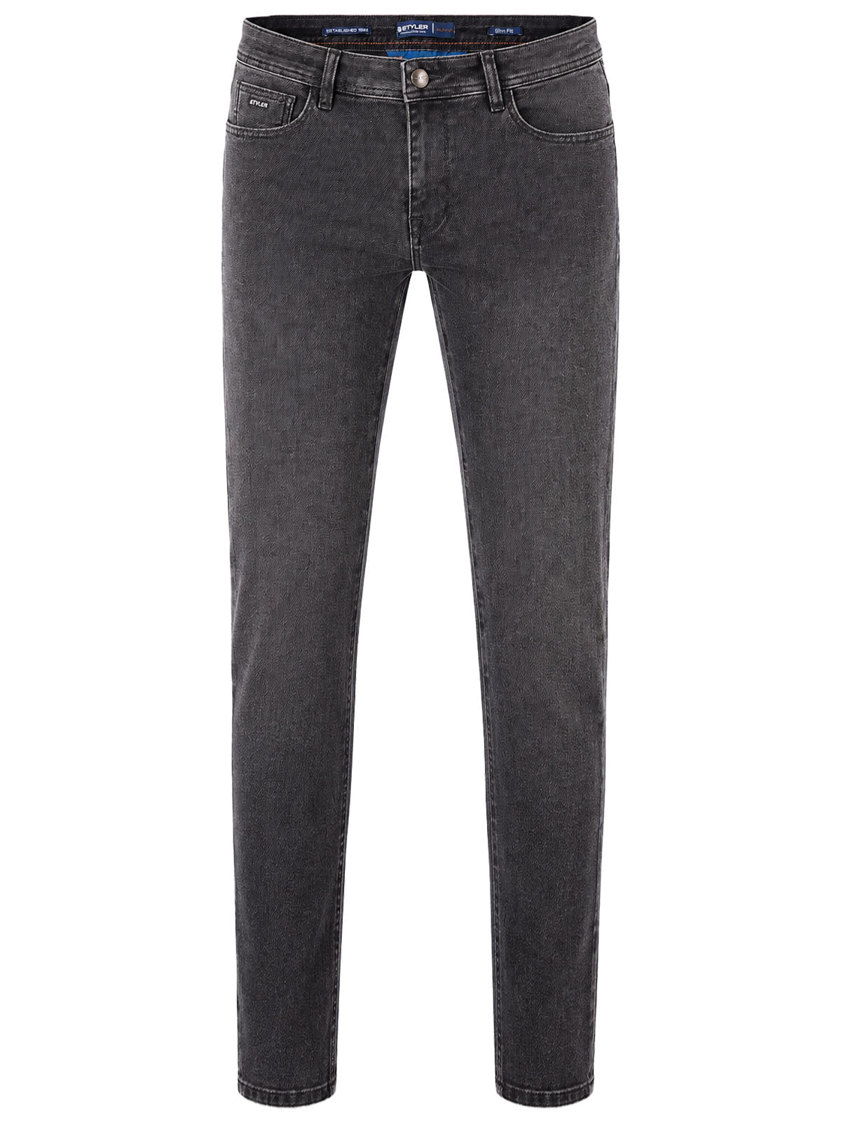 Тъмни дънки slim fit брик