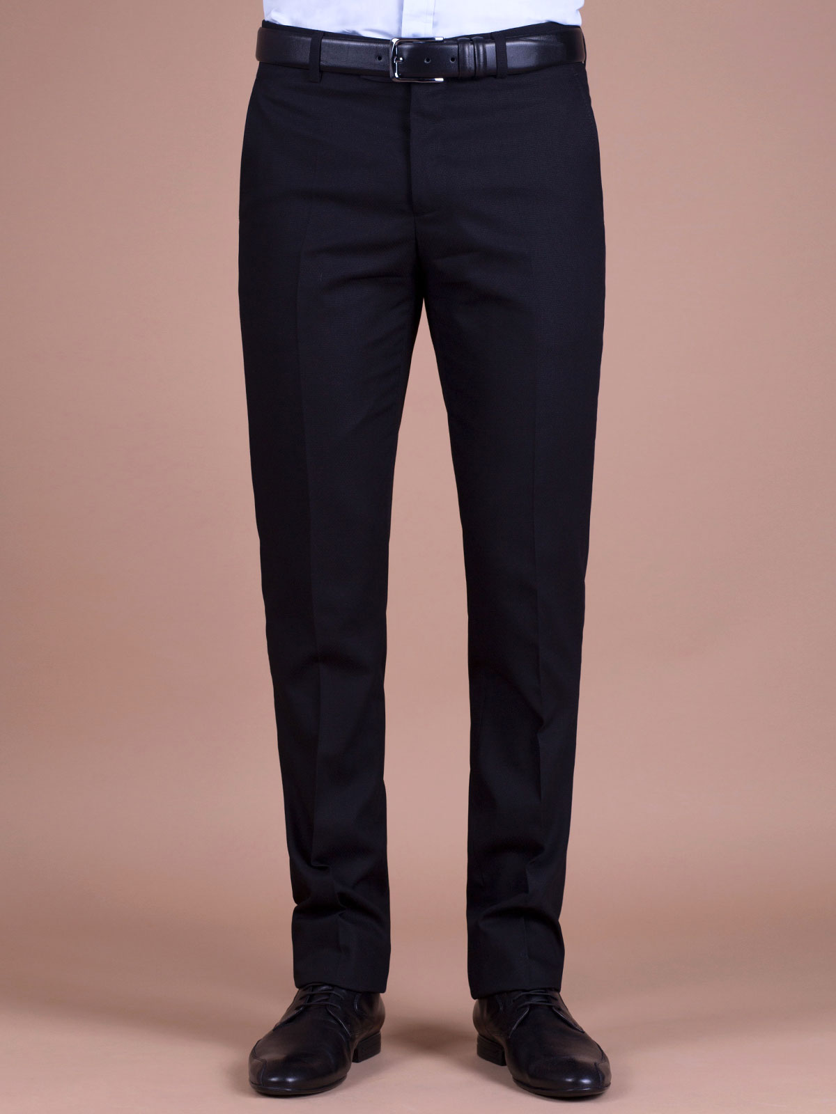 Черен елегантен панталон с вискоза