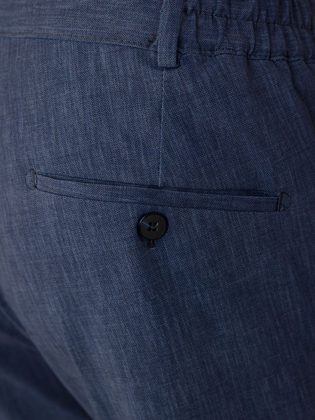 Mъжки панталон в тъмно син меланж