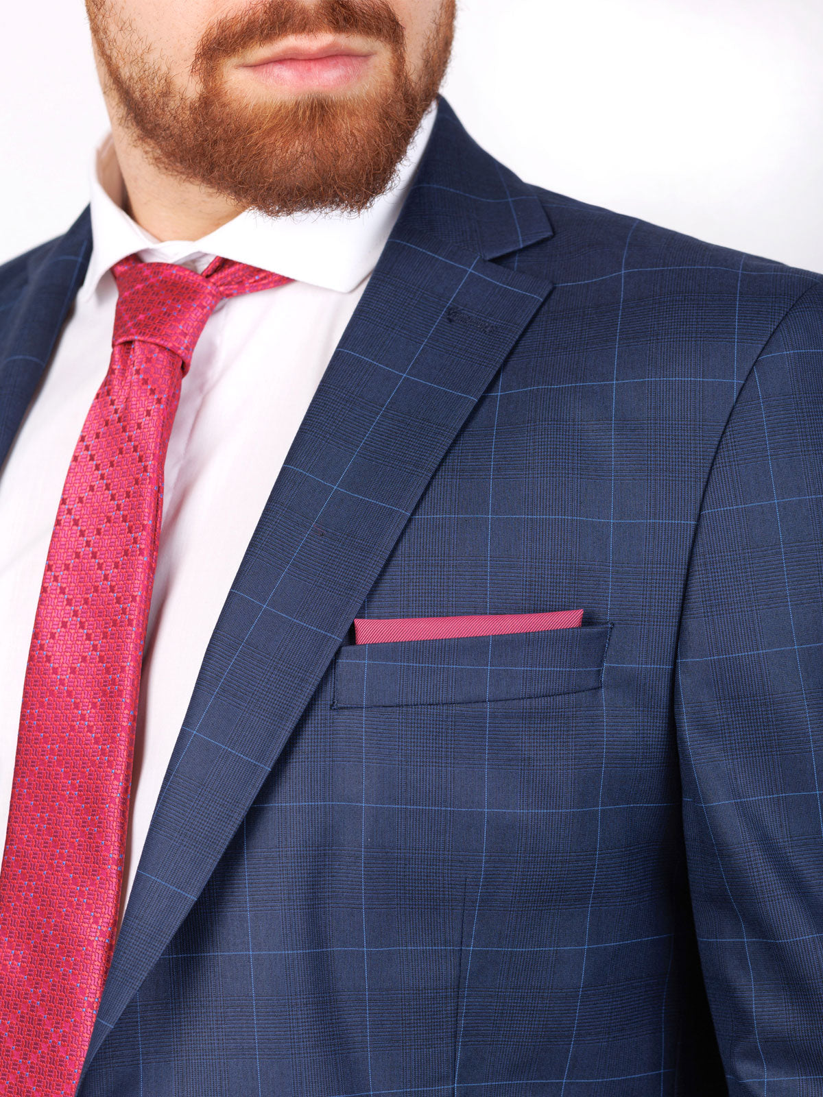 Мъжко сако каре в синьо