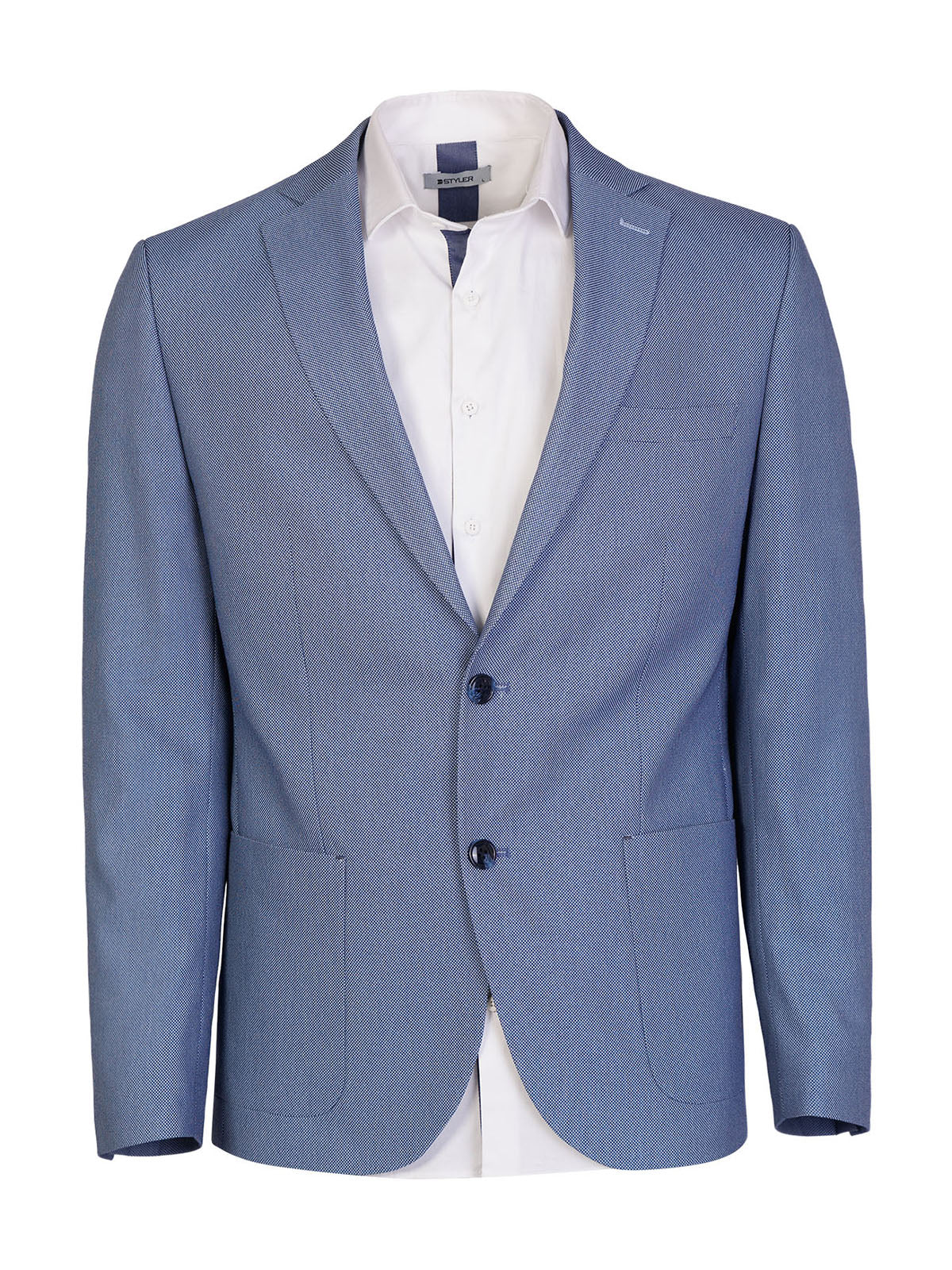 Мъжко сако в светло синьо