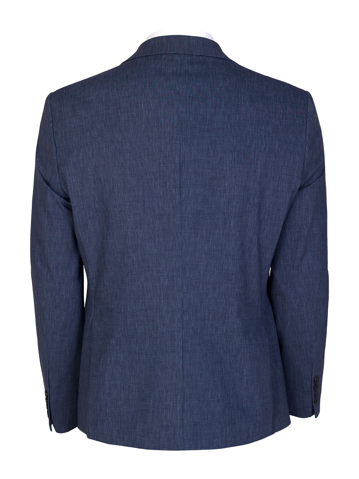 Мъжко сако в тъмно син меланж