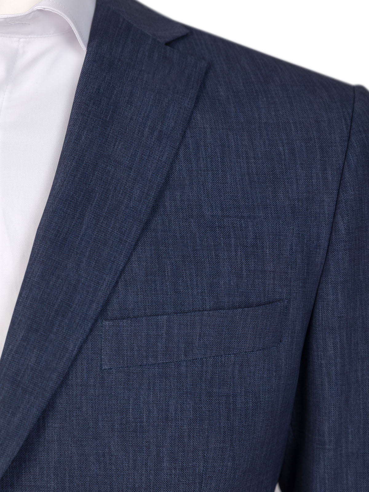 Мъжко сако в тъмно син меланж