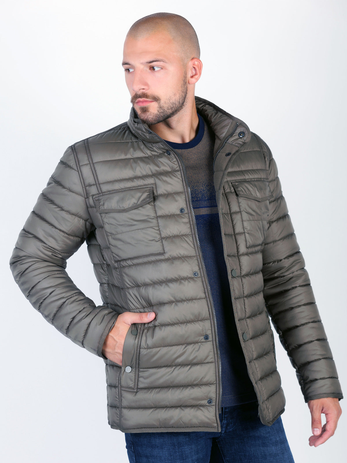 Мъжко зимно яке в каки