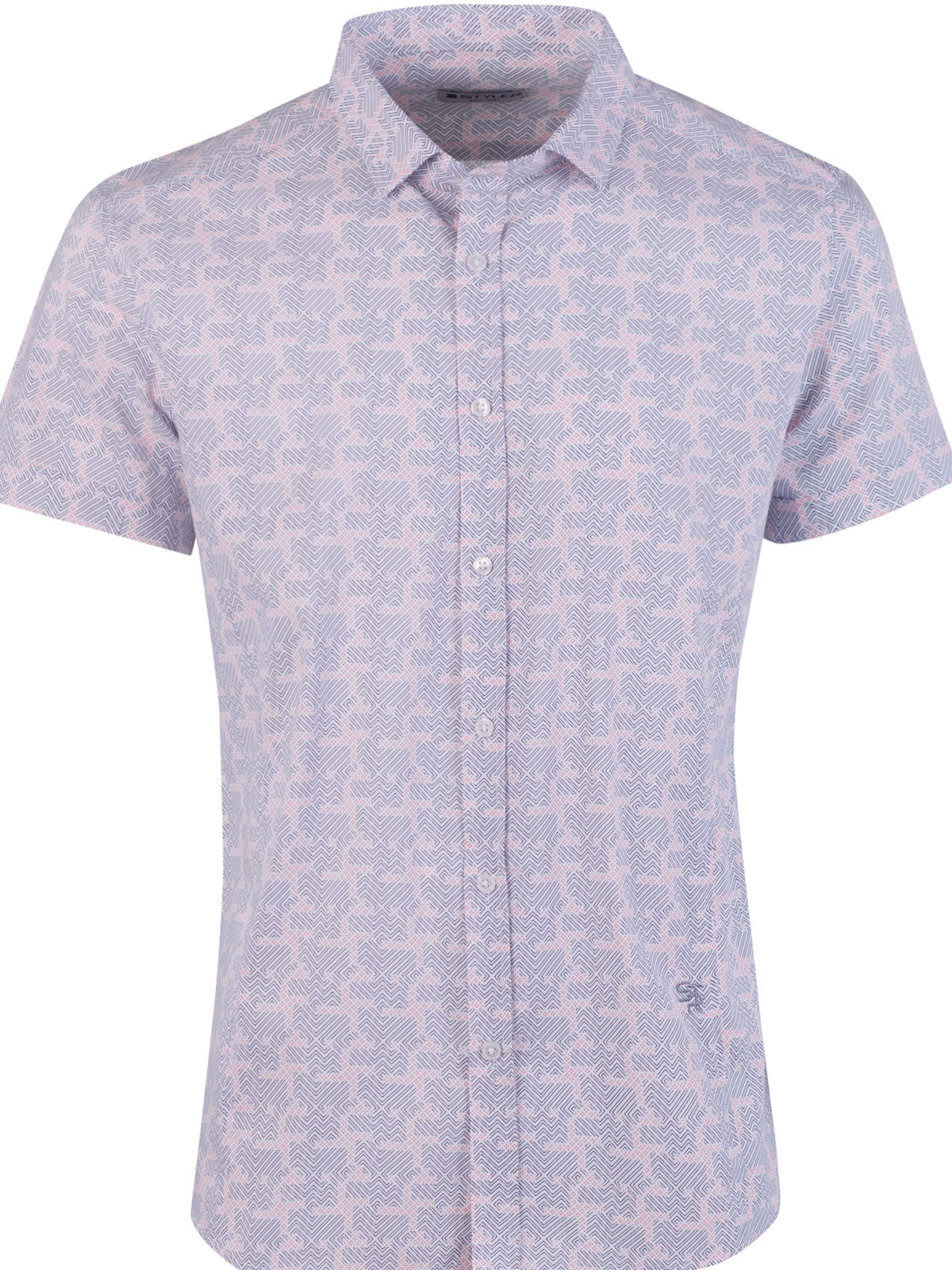 Риза от памук с ефектен принт