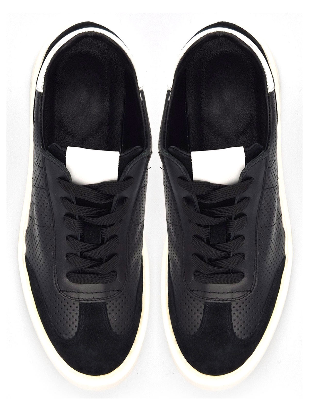 Черни кожени кецове