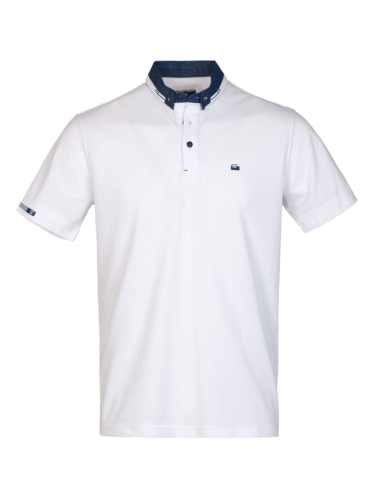 Мъжка тениска в бяло