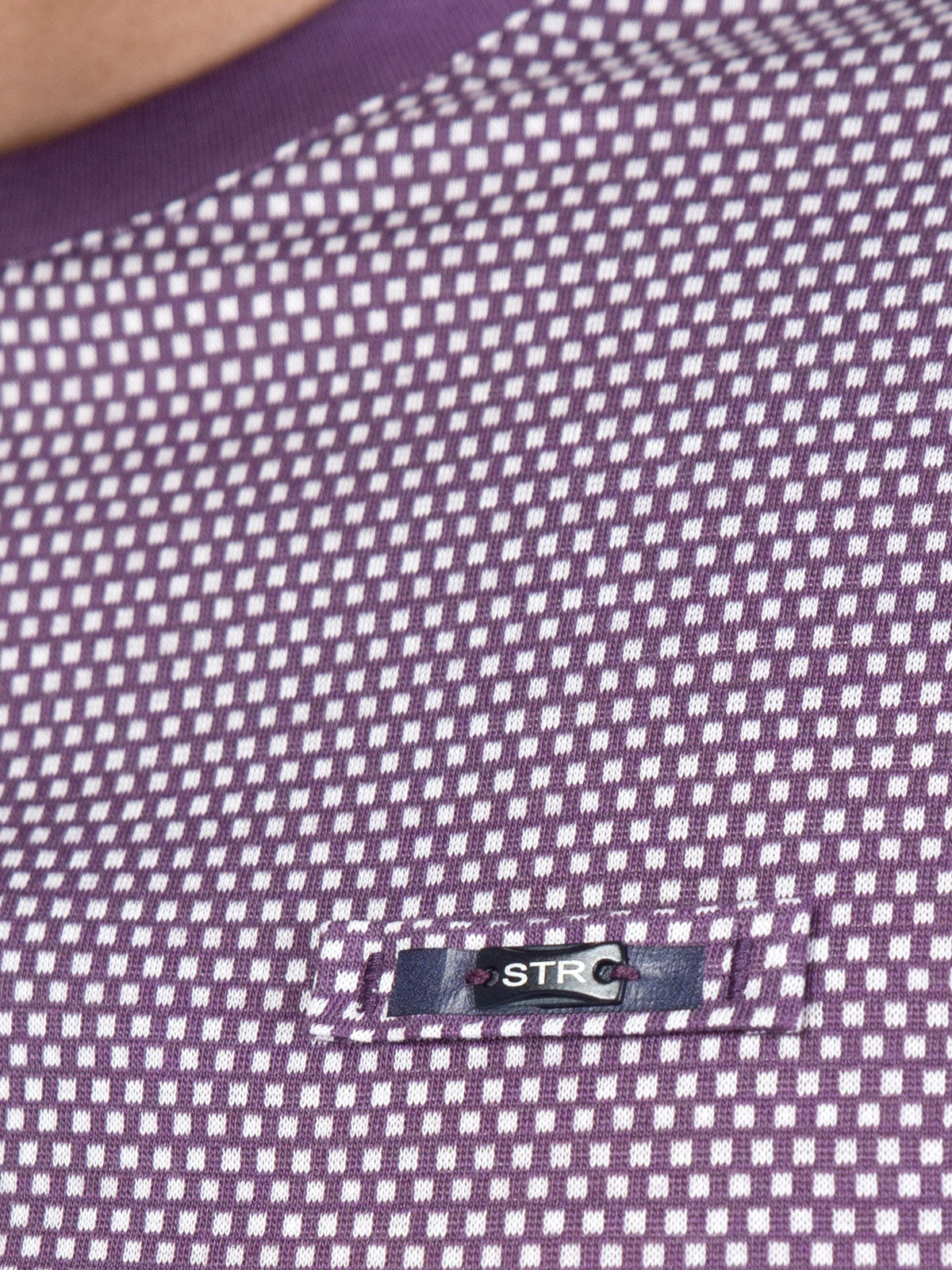 Блуза с къс ръкав в лилаво