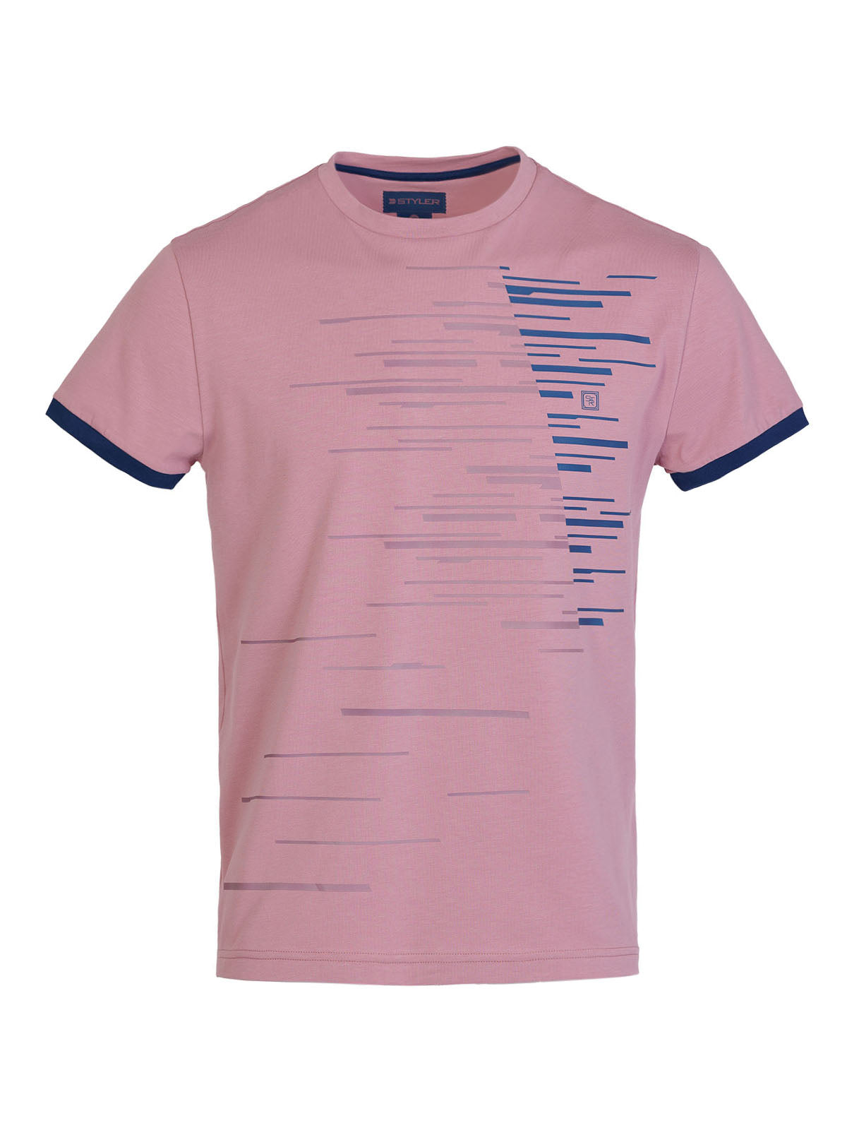 Тениска с ефектен печат