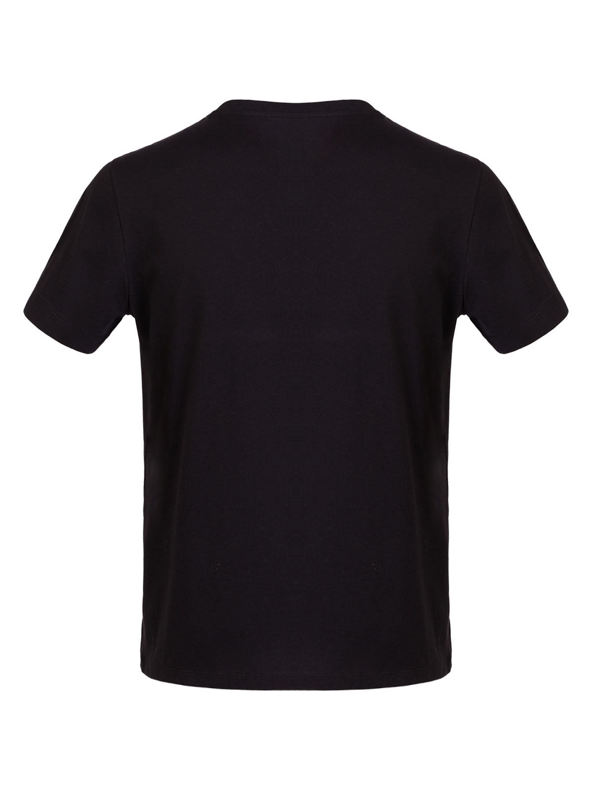 Тениска в черно с ефектен печат