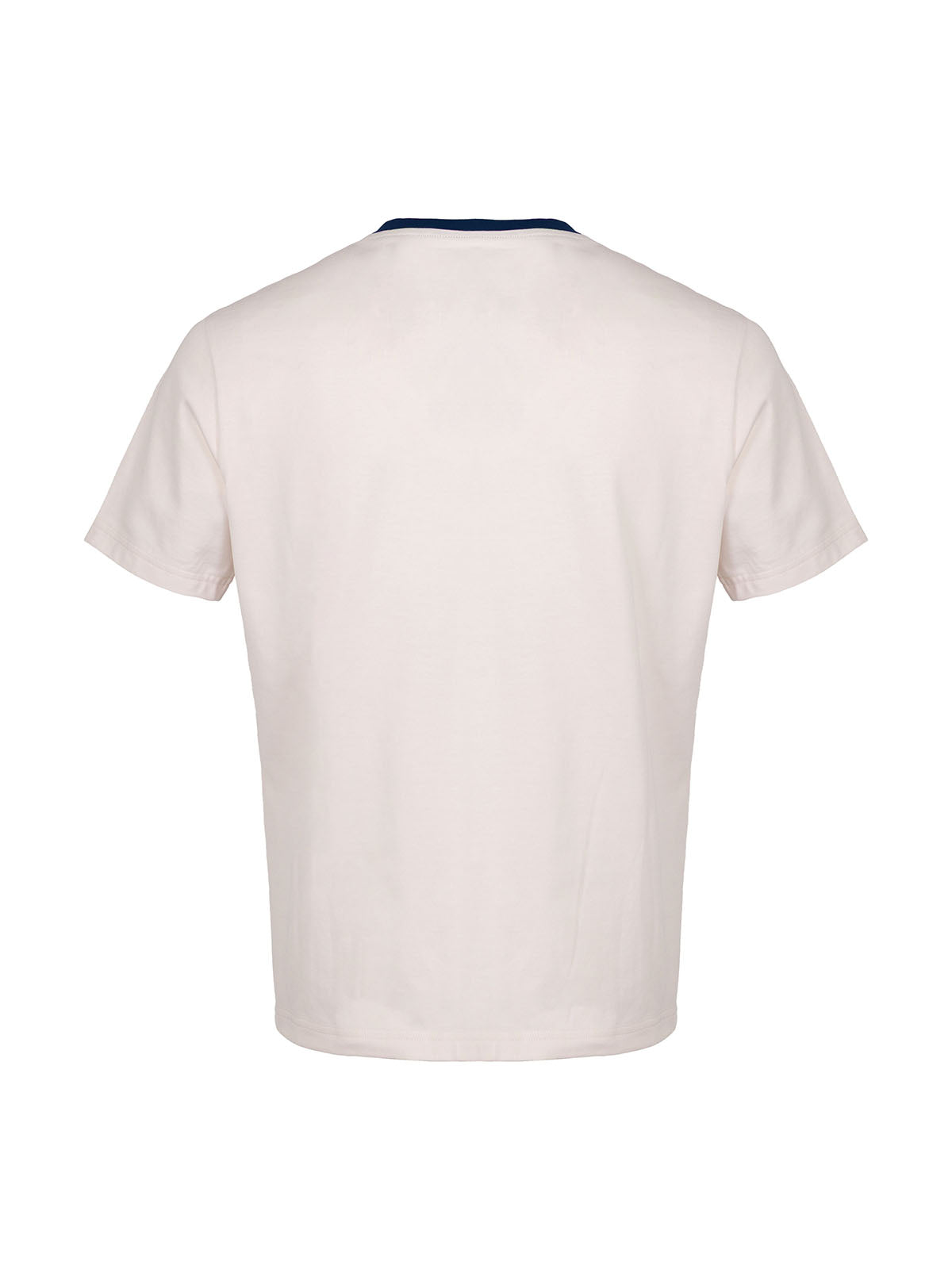 Мъжка тениска в екрю с ефектен печат